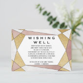 Glam Geometric Diamond Weddenschap Goed Informatiekaartje (Staand voorkant)