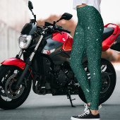 Glam Gift Schattige Modern Hunter Green Sparkle Gl Leggings