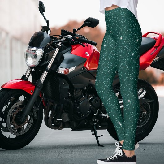 Glam Gift Schattige Modern Hunter Green Sparkle Gl Leggings