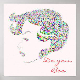 Glam Girl-energiebesparingsquote Poster