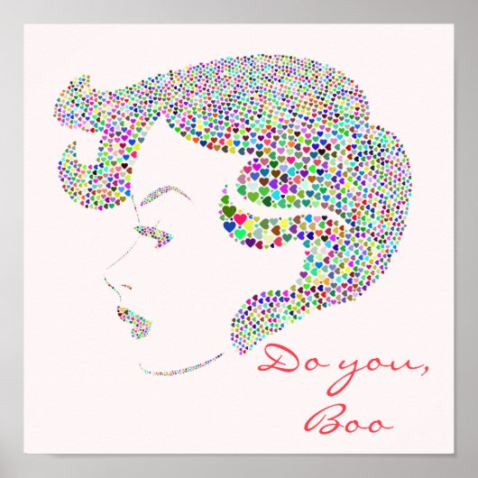 Glam Girl-energiebesparingsquote Poster (Voorkant)