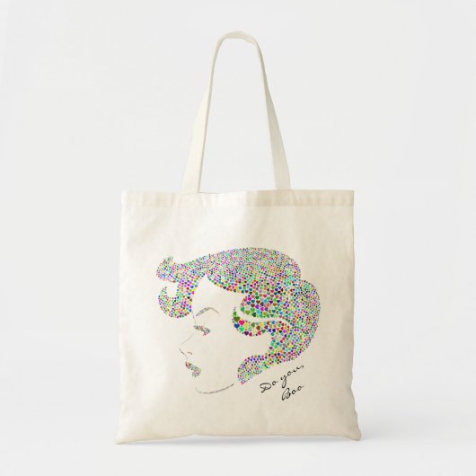 Glam Girl-energiebesparingsquote Tote Bag (Voorkant)