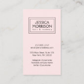 Glam Girl LT Pink Hair Salon Beauty Visitekaartje (Achterkant)