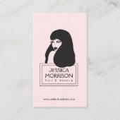 Glam Girl LT Pink Hair Salon Beauty Visitekaartje (Voorkant)