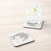 Glam girl met hart bier onderzetter (Rechterzijde)