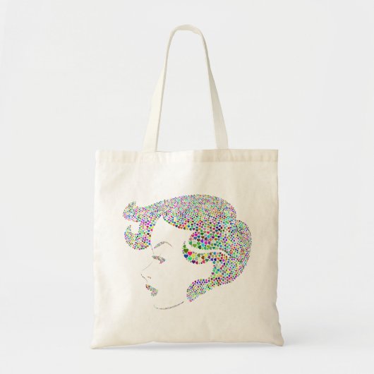 Glam girl met hart tote bag (Voorkant)