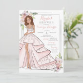 Glam Girl Vrijgezellenfeest Kaart (Staand voorkant)