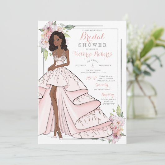 Glam Girl Vrijgezellenfeest Kaart (Staand voorkant)