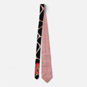 Glam Girls Black en Roos Gold Fancy Stropdas (Achterkant)