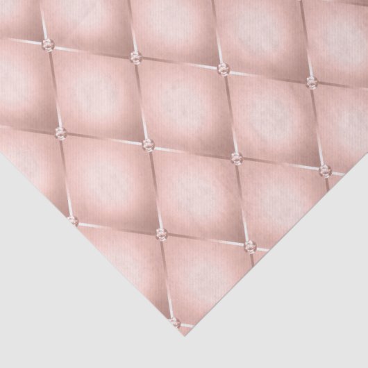 Glam Girly Blush Pink Sparkle Tufts Tissuepapier (Detail)