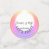 Glam Girly Fotoscript 20 30 40 jarig feest Confetti (Kleine voorkant)