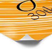 Glam Girly Fotoscript 20 30 40 jarig feest Perfect Poster (Hoek)