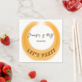 Glam Girly Fotoscript 20 30 40 jarig feest Servet (Insitu)