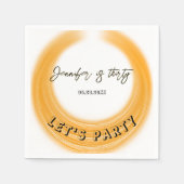 Glam Girly Fotoscript 20 30 40 jarig feest Servet (Voorkant)