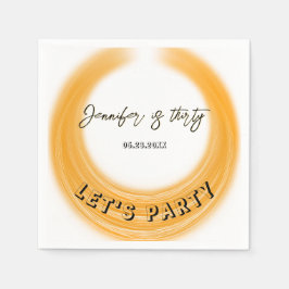 Glam Girly Fotoscript 20 30 40 jarig feest Servet