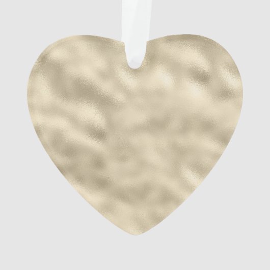 Glam Girly Gold Glitter Sparkle Confetti Naam Ornament (achterkant)