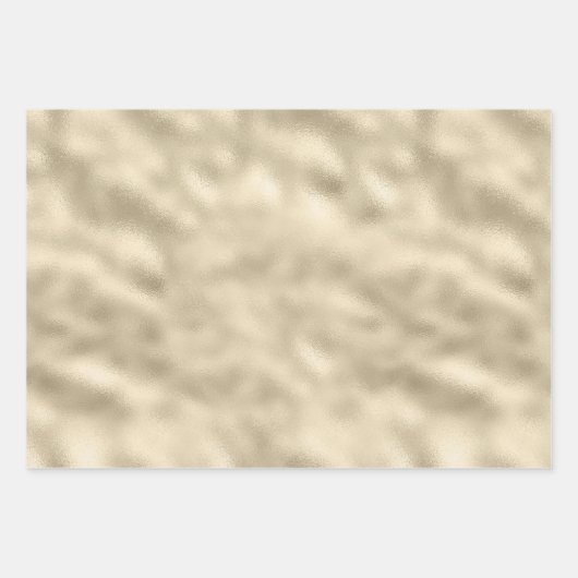 Glam Girly Gold Glitzy Glitter Sparkle Confetti Inpakpapier Vel (Voorkant 2)