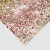 Glam Girly Gold Pink Glitter Sparkle Confetti Tissuepapier (Detail)