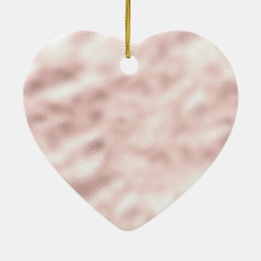 Glam Girly Pink Glitter Glitzy Sparkle Confetti Keramisch Ornament (Achterkant)