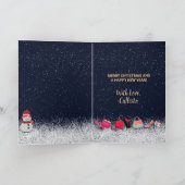 Glam Girly presenteert de paarse kerstboom Kaart (Binnen)