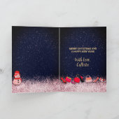 Glam Girly presenteert de paarse kerstboom levendi Kaart (Binnen)