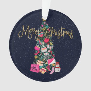 Glam Girly presenteert de paarse kerstboom Ornament