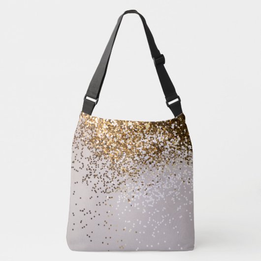 Glam Glam Glitter Glam #3 (Faux Glitter) Crossbody Tas (Voorkant)