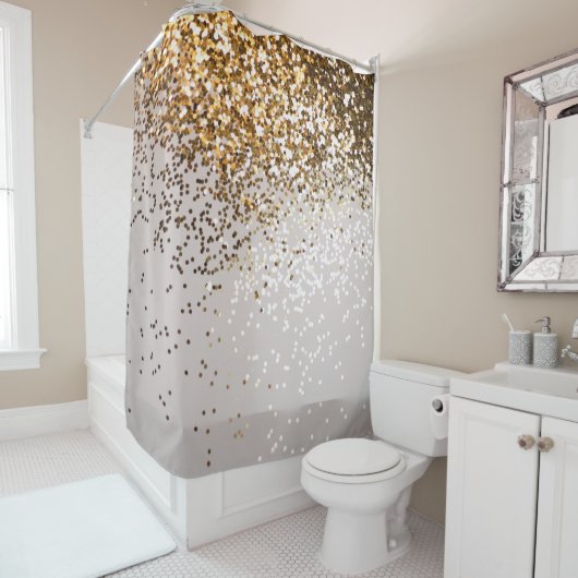 Glam Glam Glitter Glam #3 (Faux Glitter) Douchegordijn (In situ)