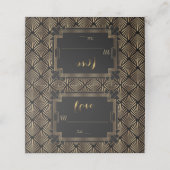 Glam Glamoureuze Jaren 20 Grote Gatsby Jaren 20 Tr Plaatskaartje (Buitenkant ongevouwen)