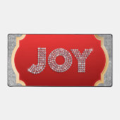 Glam Glitter Bling Bling Christmas JOY Bureaumat (Voorkant)
