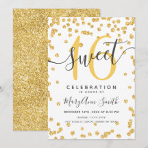 Glam Glitter Confetti 16e verjaardag