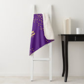 Glam Glitter Confetti | Aangepast Paars Sherpa Deken (In situ)