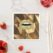 Glam Glitter Drip Drivers met goudkoorts Servet (Insitu)