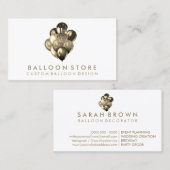 Glam Glitter Event Party Decor ballon Visitekaartje (Voorkant / Achterkant)