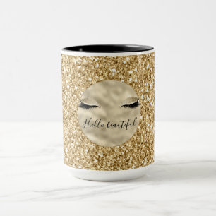 Glam Glitter Girly Eyelashes op maat Mok