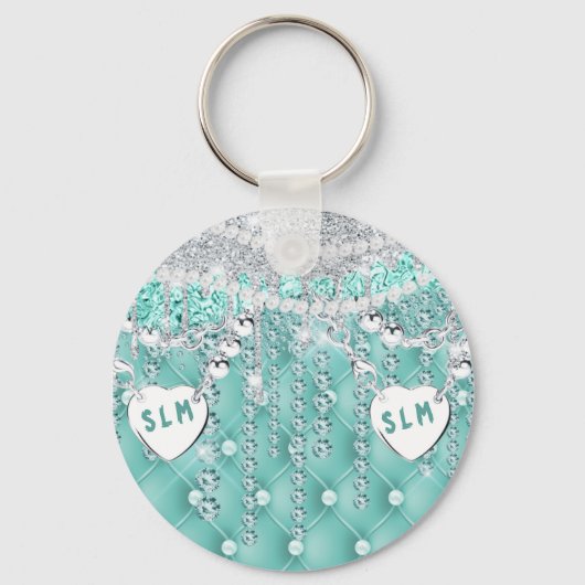 Glam Glitter Girly Sleutelhanger (Voorkant)