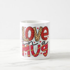 Glam Glitter Gold Red Luxe Liefde Valentijns Koffiemok