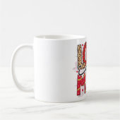 Glam Glitter Gold Red Luxe Liefde Valentijns Koffiemok (Links)