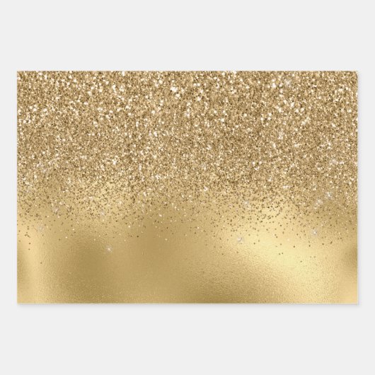 Glam Glitter Leopard Inpakpapier Vel (Voorkant)