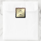 Glam Glitter Leopard Print Soy Candle Labels (Tas)