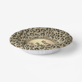 Glam Glitter-leopardpapier Papieren Kommen (Gebogen)