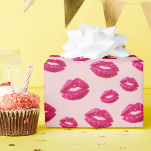 Glam Glitter Lippenstift Kus Cadeaupapier