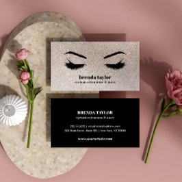 Glam Glitter Makeup Artist Eyelash professional Visitekaartje