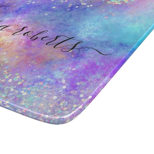 Glam Glitter Opal van holografiescript Snijplank (Hoek)