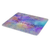 Glam Glitter Opal van holografiescript Snijplank (Hoek)