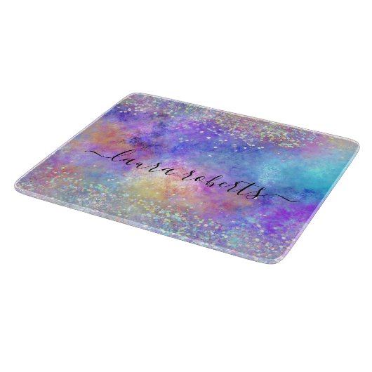 Glam Glitter Opal van holografiescript Snijplank (Hoek)