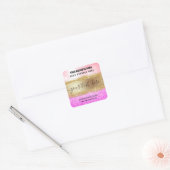 Glam Glitter Pink Paars en Gold Product Label (Envelop)