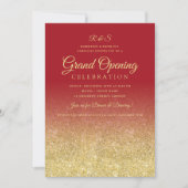 Glam Glitter Red, Groot geopend bedrijf Kaart (Voorkant)
