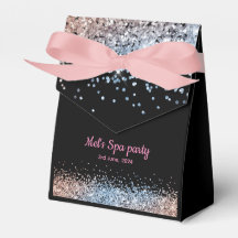 Glam glitter roze en zwart