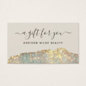 Glam Glitter Salon Gift Kaart (Voorkant)